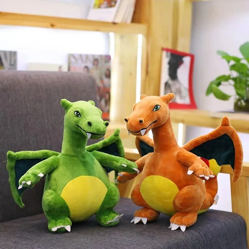 TAKATA TOMY POKEMON Pliušinis Lėlės, Žaislai Dinozaurų Charizard Minkšti Kimštiniai Pterosaurus Dragon Lėlės Vaikų Dovanų