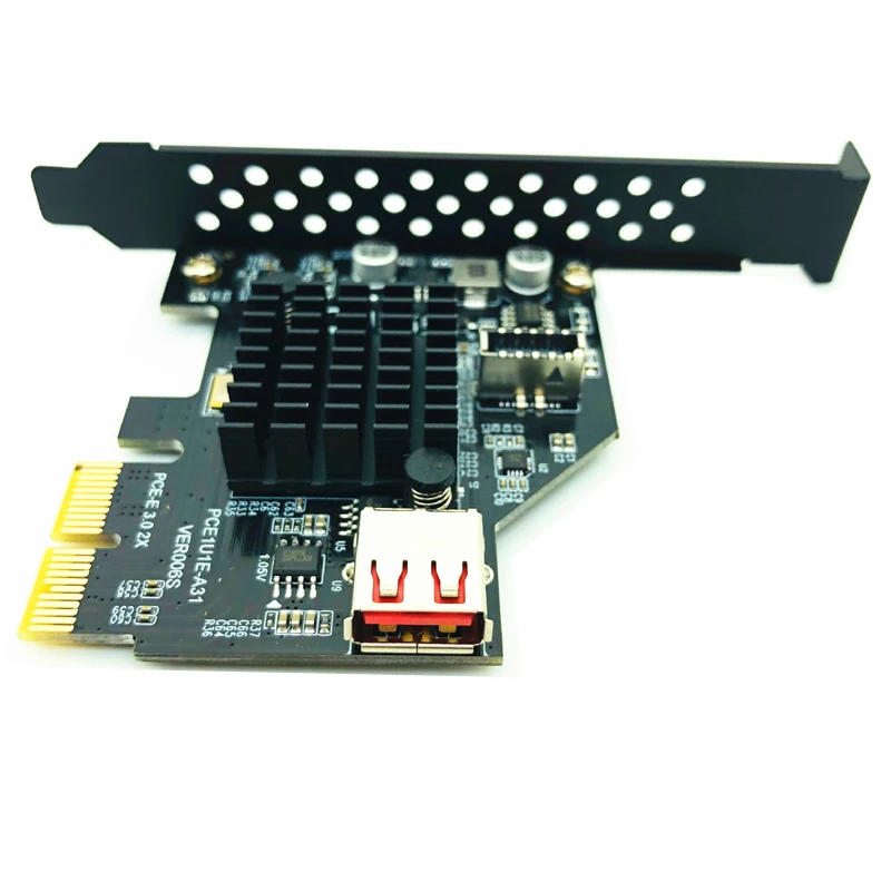 ASM3142 chip 10Gbps USB3.1 Gen 2 Rūšis-E 20 Pin Plėtros Kortelę ar USB 2.0 PCI Express 3.0 X2 Adapteriu KOMPIUTERIO Kompiuterio Pjesė
