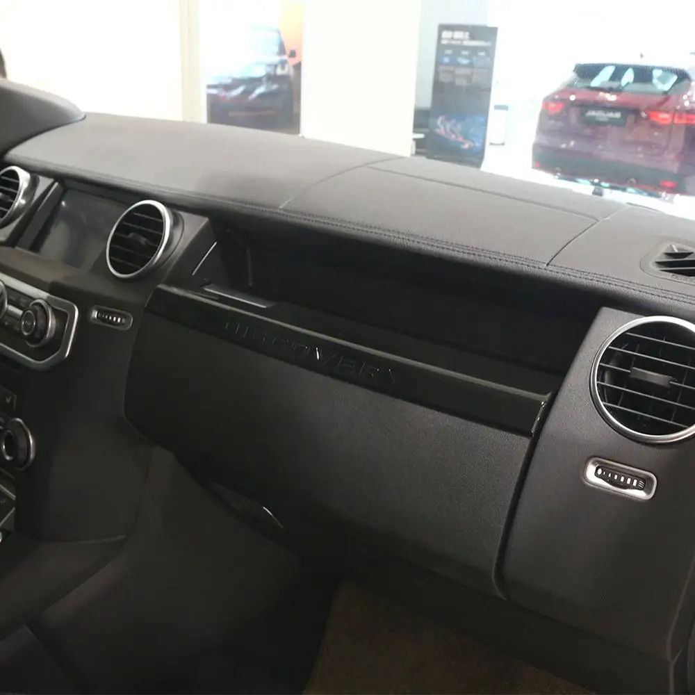 Juodos spalvos ABS Plastiko, Sandėliavimo Skydelio Apdailos Juostelės, skirtos Land Rover Discovery 4 2010-2016 Modeliai Reikmenys LHD Transporto priemonių