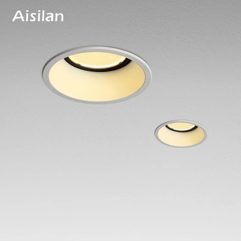 Aisilan Įleidžiamas LED Šiuolaikinės Pritemdomi Downlight Kampas Reguliuojamas Built-in LED Spot light Siauros sienos 7W Patalpų Apšvietimas