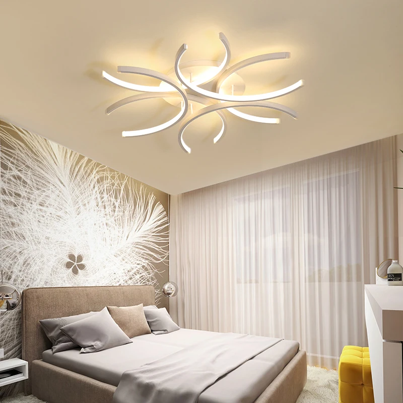 Verllas Modernios LED Lubų Šviesos gyvenimo kambario, Miegamasis Nuotolinio valdymo ir tamsos šviesa 110V, 220V Luminarine Lubų lempa