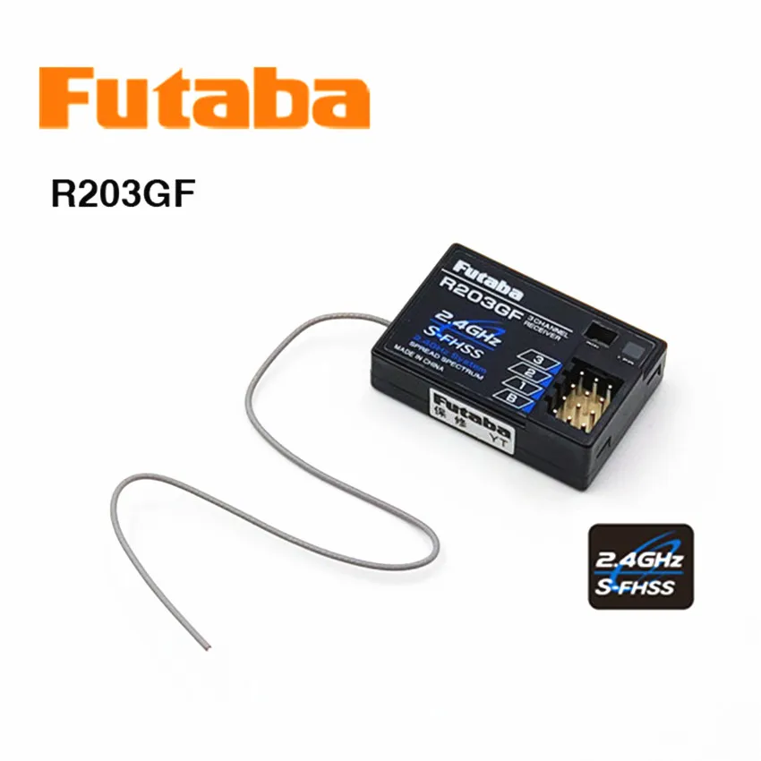 Originalus Futaba R203GF 2.4 G, 3-kanalų S-Fhss mirco imtuvas 4PL 4PLS 3PRKA 3PV 4PV 4PM 7PX nuotolinio valdymo pultas rc automobilių reikmenys
