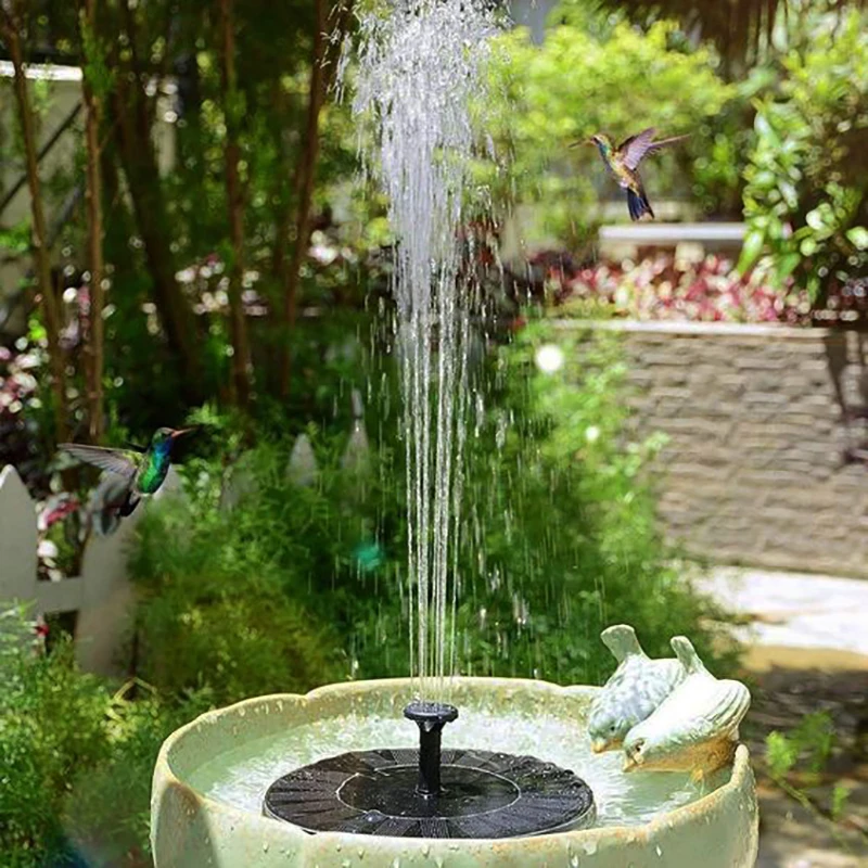 Saulės fontanas apvalios formos sodo laistymo priemonė, plūduriuojantis vandens siurblys baseinas, tvenkinys, krioklys dekoro fontanas outerdoor kiemo