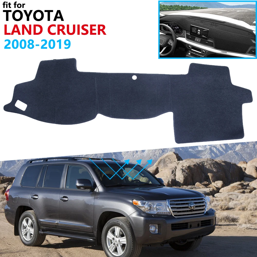Prietaisų skydelio Dangtelis Apsauginis Padas Toyota Land Cruiser 200 J200 2008~2019 Automobilių Reikmenys galiniu langu skėtį nuo saulės Kilimų 2010 m. 2018 m.