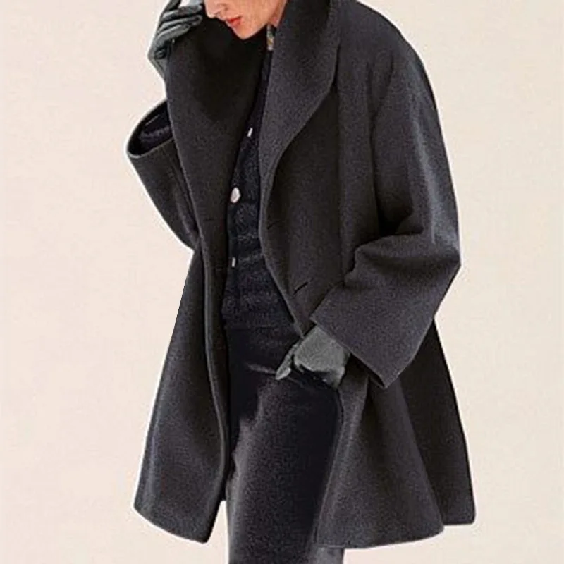 Moterims Švarkai Kietas Moterų Žiemos Paltai Šiltas Ruduo Outwears ilgomis Rankovėmis Švarkelis Vieną Krūtinėmis Lady Darbo Nešioja LL107