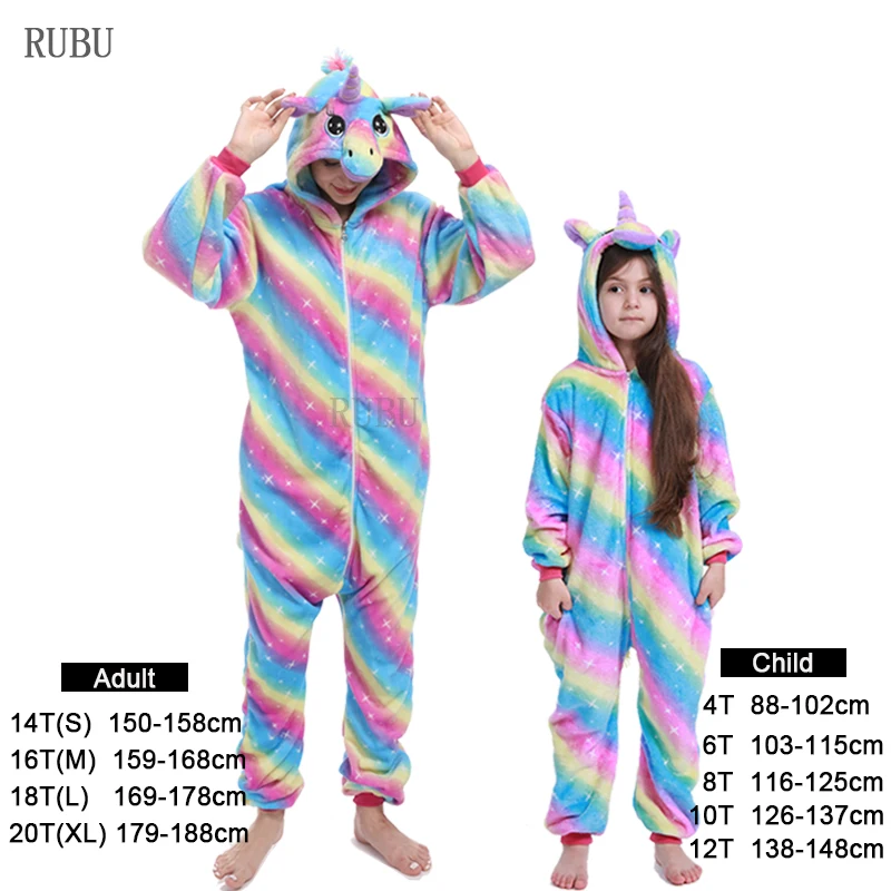 Naujų Gyvūnų Vienaragis Pižama Suaugusiųjų Žiemos Sleepwear Kigurumi Panda unicornio Pižamos Moterims Onesie Anime Kostiumais Jumpsuit