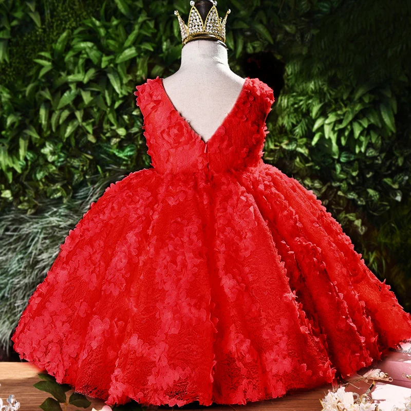 Naujųjų Metų Baby Girl Dress 0-24M 1 Metų Kūdikių Mergaitės Gimtadienio Suknelės kūdikiams Nėrinių Vestido gimtadienio vakarėlio princesė suknelė