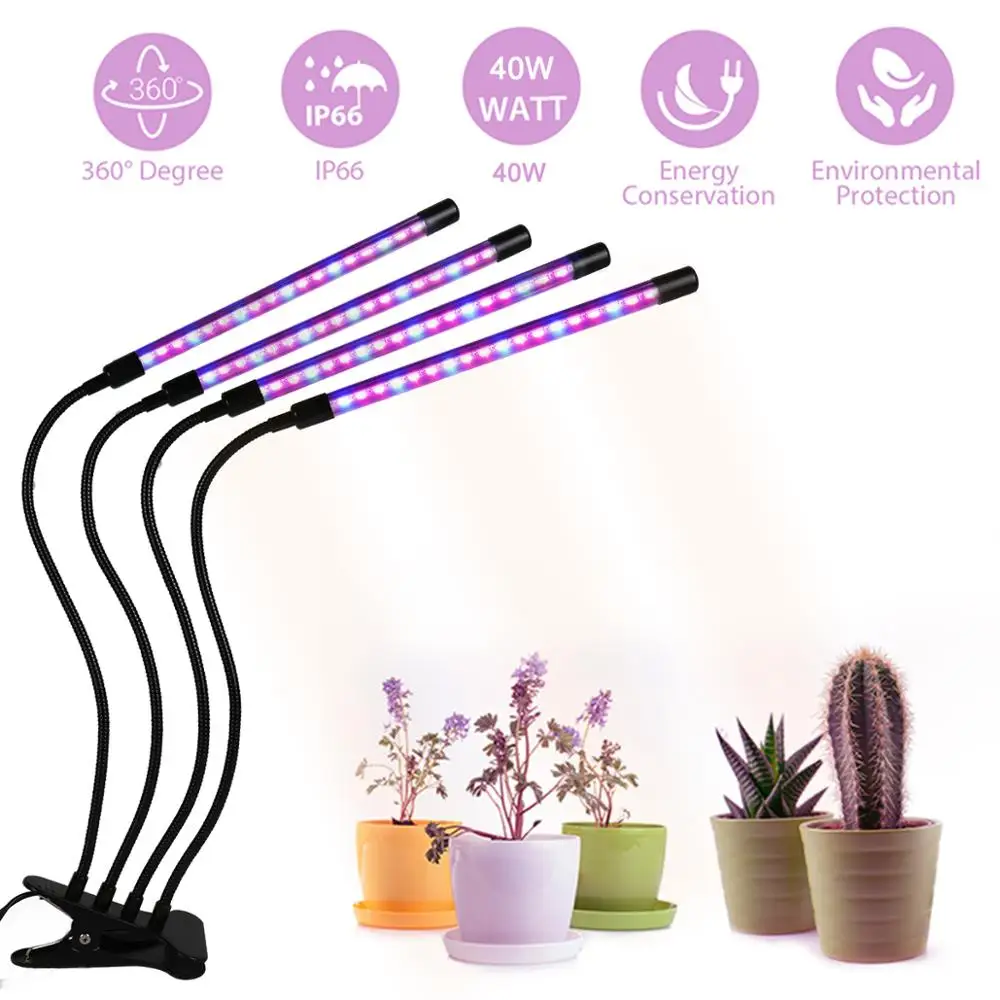 Goodland LED Grow Light USB Fito Lempos Visą Spektrą Fitolampy Su Kontrolės Augalai, Sodinukai, Gėlių, Patalpų Fitolamp Augti Lauke