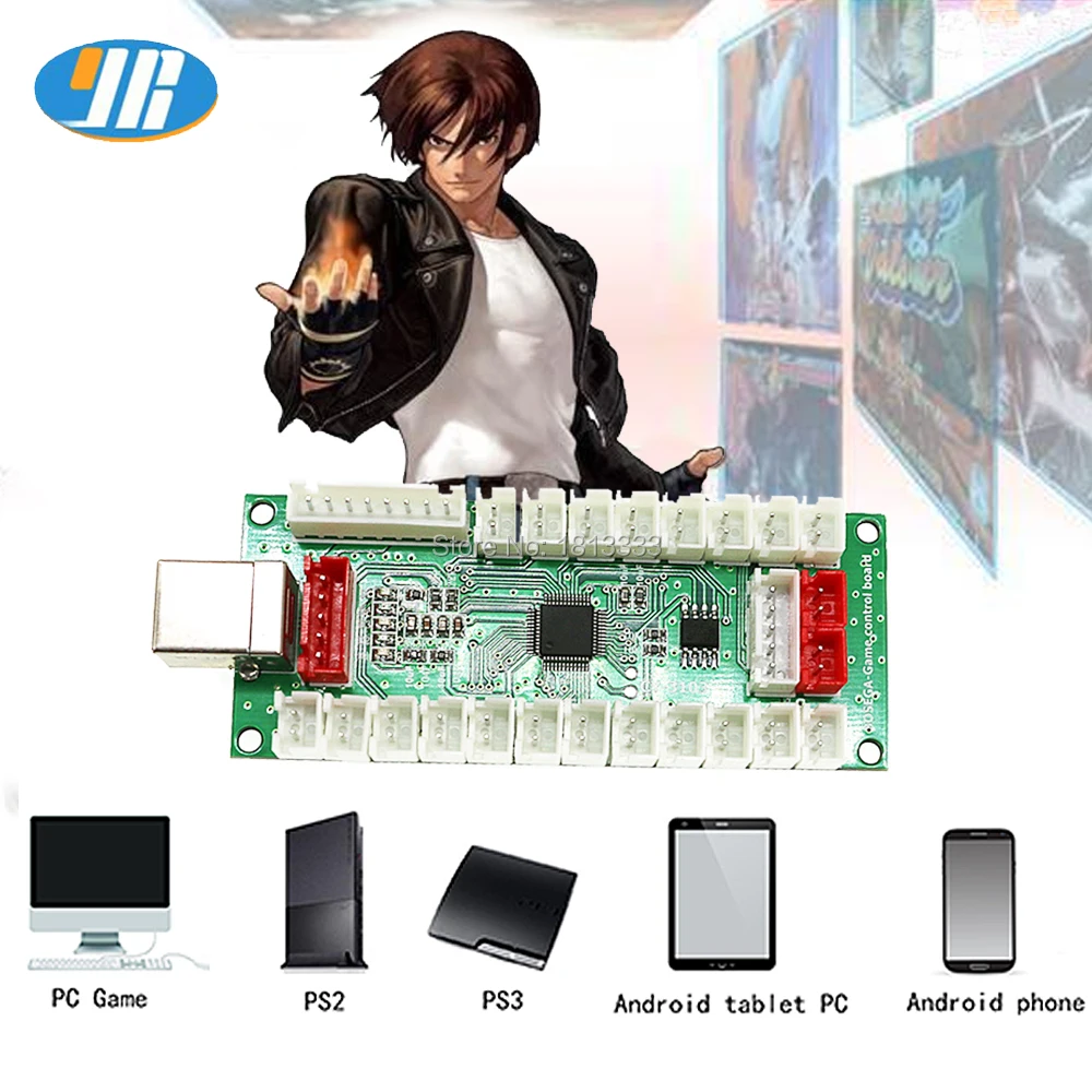 PS2 PS3 PC PC360 4 In 1 USB Encoder Zero Delay Arcade Kreiptuką Valdiklio Mygtuką Kabelis Retro Arcade 