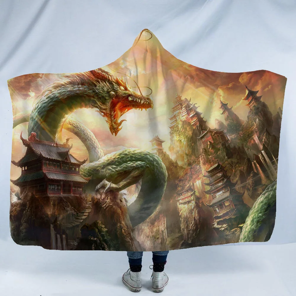 Šaudymo Dragon Modelio 3D Atspausdintas Pliušinis Gobtuvu Antklodė Suaugusiųjų Vaikas Šiltas Nešiojamų Vilnos Ant Lovos Namų TextileDropship