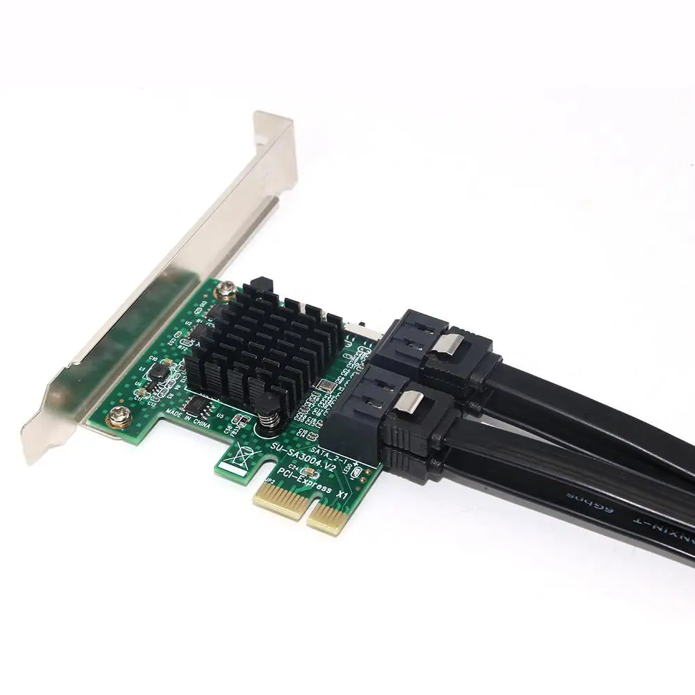 SSU SA3004 Adapterio plokštę 4 Port 6G PCI-E, SATA3.0 Plėtra Miner Adapterio plokštę SSD IPFS Kasybos Valdiklio plokštė