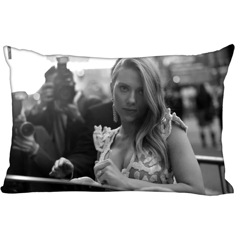 35x45cm Užvalkalas Scarlett Johansson Stačiakampio Šilko pagalvių Užvalkalai Lova Namų Kambarį Pagalvių užvalkalus iš Vienos Pusės Užsakymą dovana