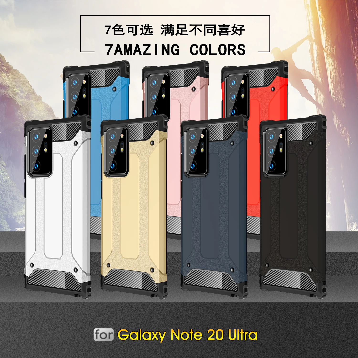 Samsung Galaxy Note20 Ultra Case Cover For Samsung Note 20 10 Lite Plus Anti-knock Patikima Šarvai Silikono Telefono Bamperis Atveju