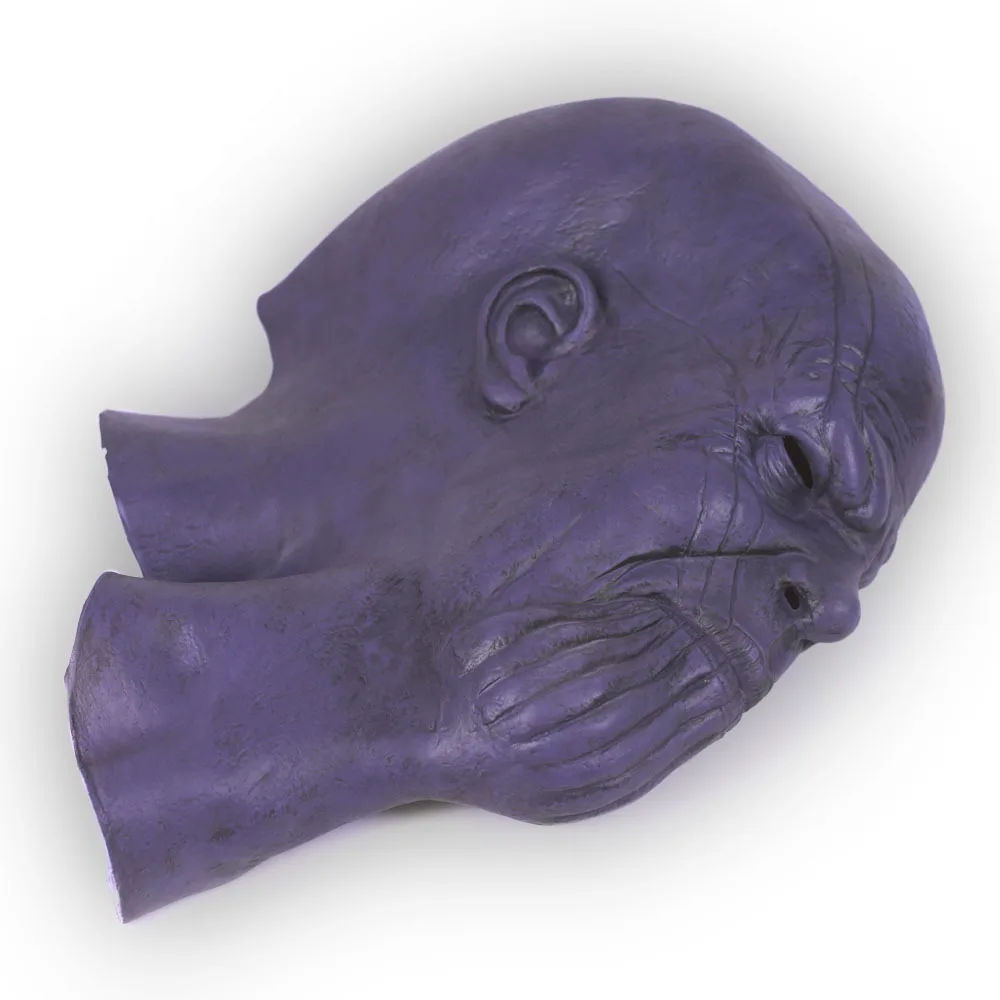 Thanos Masque Latekso Kaukės Cosplay Filmą Begalybės Karo Endšpilis Pirštines, Kaukę, Atraminiai