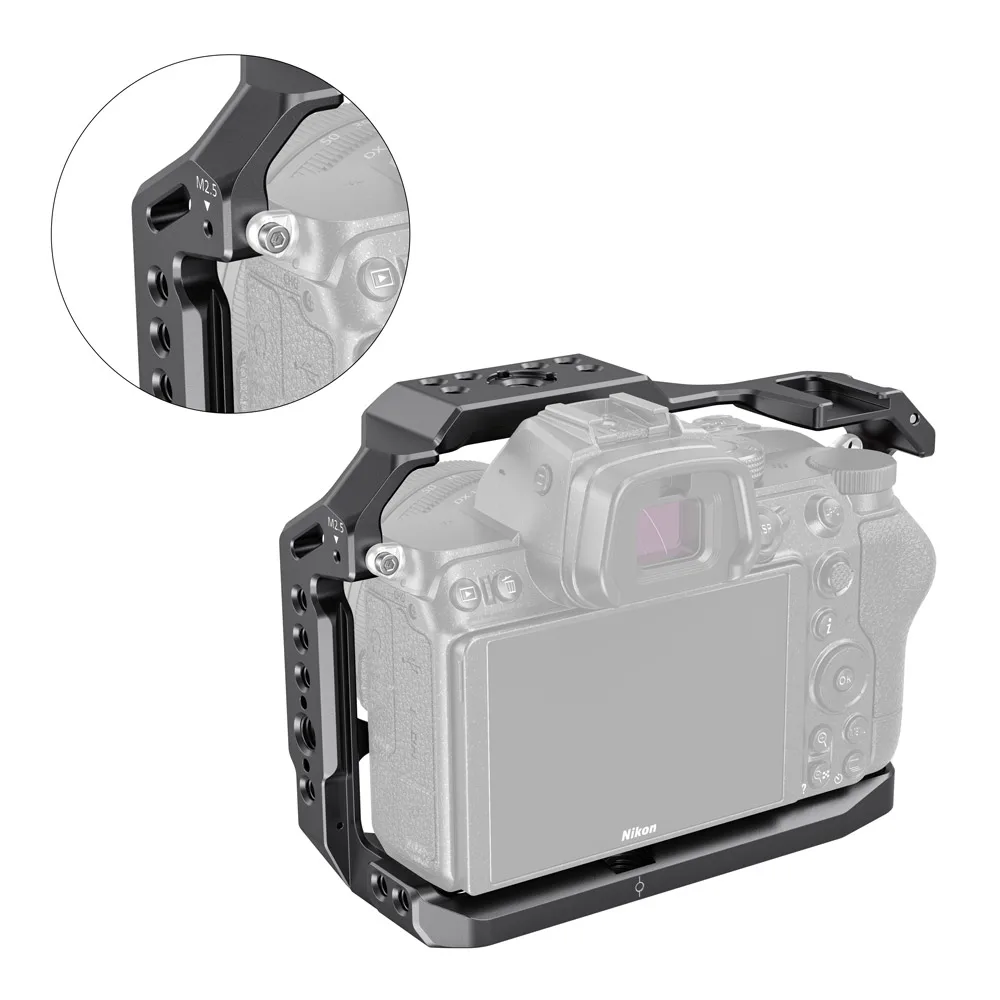 SmallRig Kamera Narve Nikon Z5/Z6/Z7 Dslr Narve Su Šaltu Batų & NATO Geležinkelių Mikrofono 