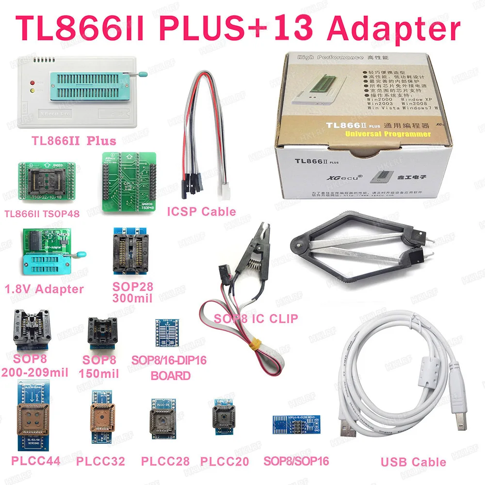 XGECU Originalus Naujas MiniPro TL866II PLIUS Programuotojas Didelės Spartos USB IC EEPROM BIOS Support FLASH\EEPROM\MCU SVP\PL