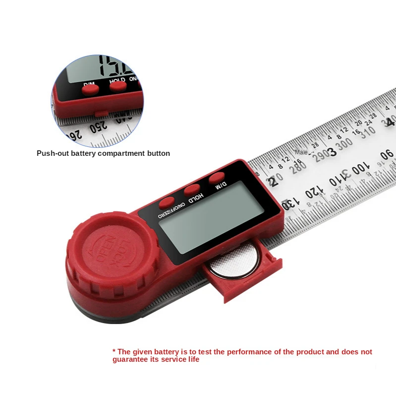 0-200mm 0-300mm Skaitmeninis Matuoklis Kampas Inclinometer Kampas Skaitmenine Liniuote Elektronų Goniometer Matlankis Kampo ieškiklis Matavimo Įrankis
