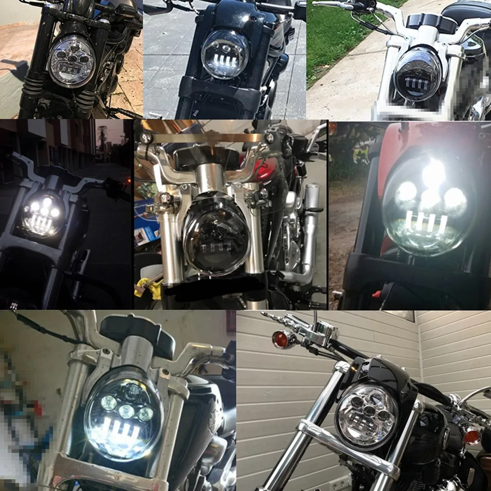 LED ŽIBINTŲ Motociklo Aliuminio priekinis žibintas V Rod VROD VRSCA VRSC V-Rod Muscle, Screamin' Eagle CVO V-Rod Žibintai
