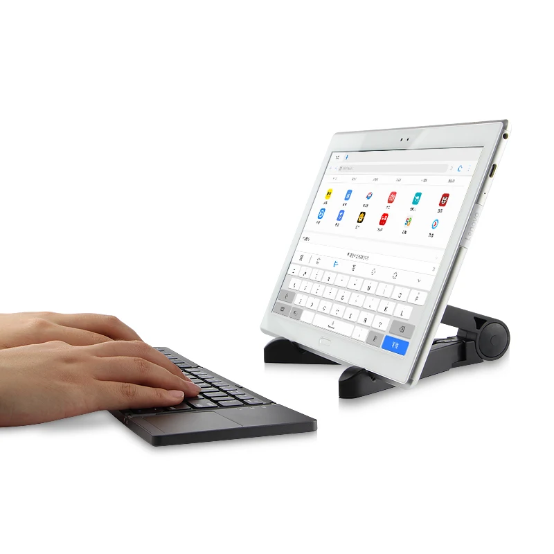 Mini Sulankstomas Bluetooth klaviatūrą su Touchpad 
