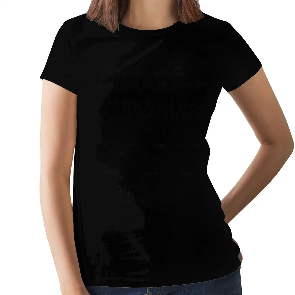 Veislės kalytę T-Shirt Miniatiūrinės veislės kalytę Marškinėliai Gatvės Stiliaus, O Kaklo Moterų marškinėlius Modelis Ponios Tee Marškinėliai