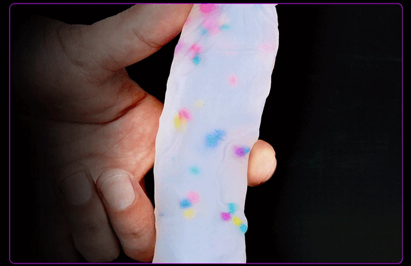 Želė Tikroviškas Dildo Suaugusiųjų Žaislai, Minkšti Strapon Dirbtinis Penis Didelis Dildo Medicininio Silikono Kulka spalvinga Sekso Žaislai Moteris
