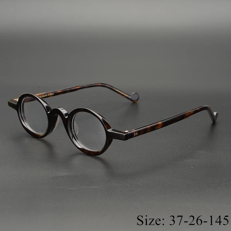 Derliaus Acetatas akinių rėmelis, charakterį, stilių, Unikalaus dizaino, klasikinės apvalūs/kvadratiniai Maža akiniai moterys vyrai originalo langelyje atveju