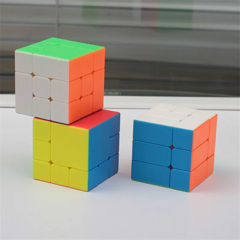 ZCube Sutvarstyta Nereguliarus A 3x3x3 stickerless magic cube Greičio Įspūdį Žaislas Pasukti Smegenų Kibinimas Saugaus ABS Ultra-Sklandžiai Profesinės