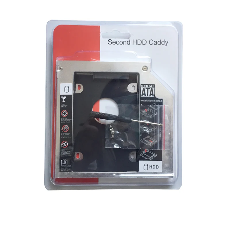 12.7 MM 2 HD HDD SSD Kietąjį Diską Caddy Lenovo G500 G510 G530 G550 G505 G590 G580 G585 G770 G780 (Dovanų Optinis įrenginys bezel )