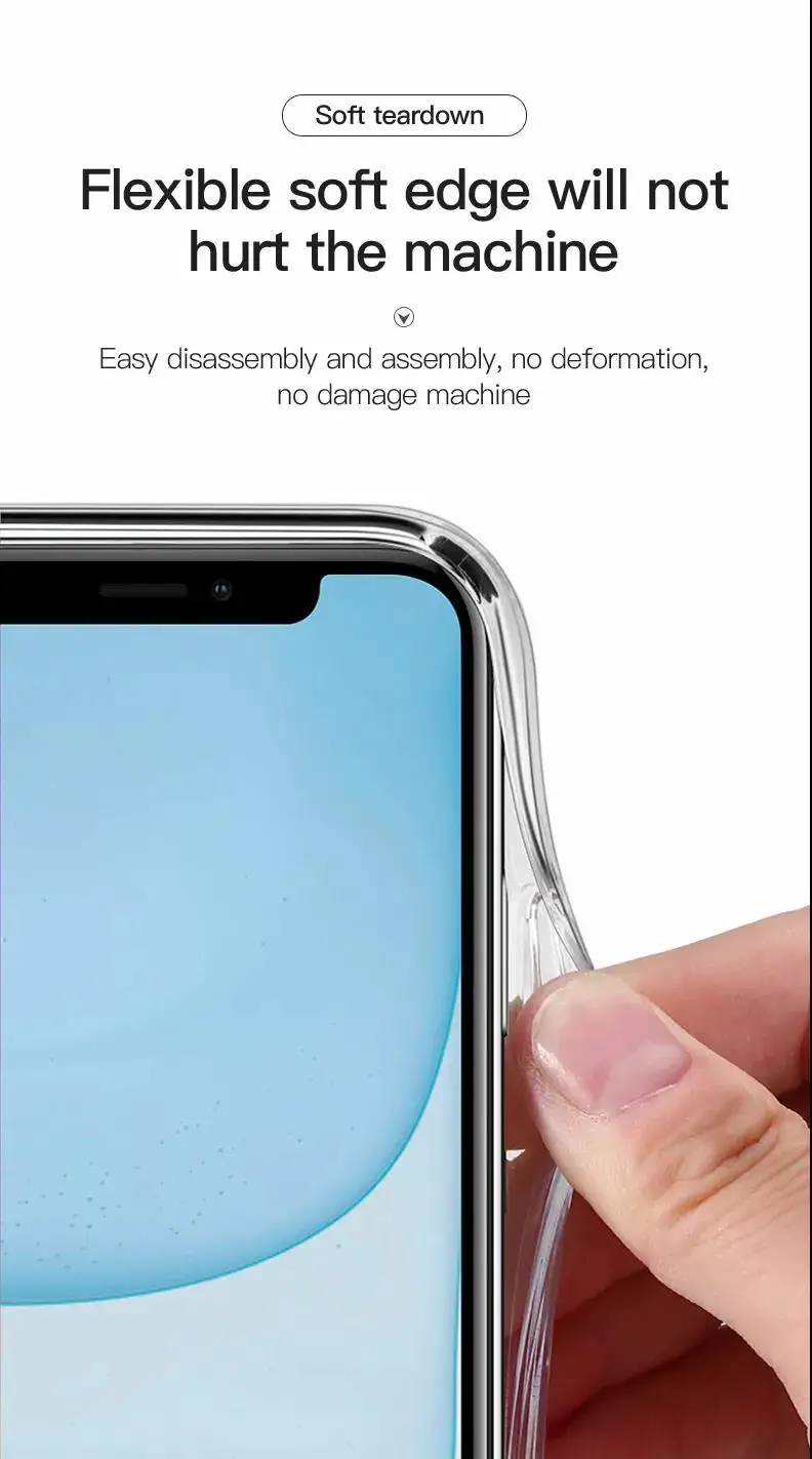 TOTU originalus Aišku, telefono dėklas Skirtas Apple iPhone 12 12, Pro 12 Mini Minkštos TPU Case for iPhone 12 Pro Max Galinį Dangtelį Atveju