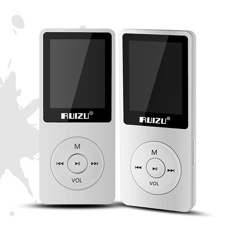 Originalus RUIZU X02 anglų kalba Plono MP3 Grotuvas su 4 gb saugojimo ir 1,8 Colių Ekranas gali žaisti 80h su FM Radijas, E-knyga