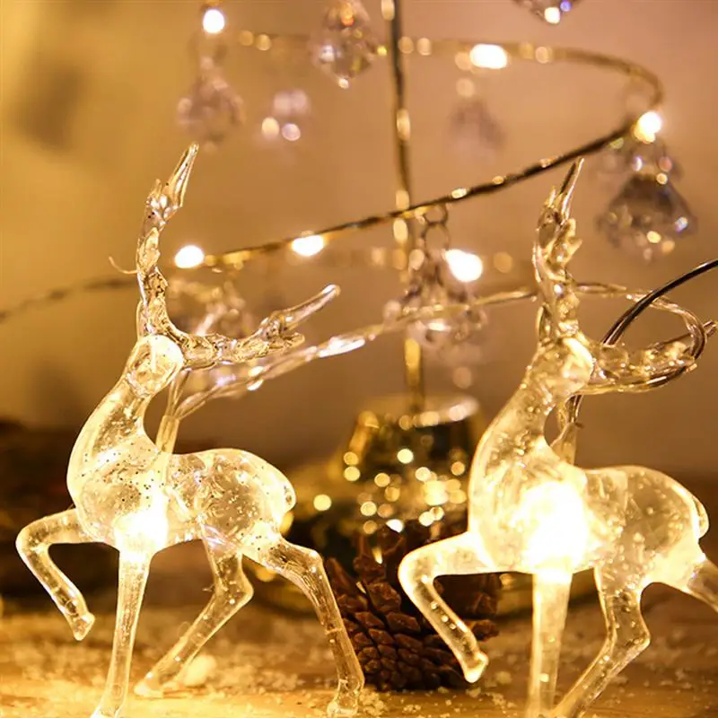 Led Žibintai, Apdailos Kalėdų Kristalų Briedžių String Žibintai Pasakų Žibintai LED Garlad naujieji Metai, Kalėdiniai Papuošalai, Namų