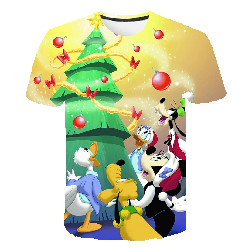 2020 nauja vaikų vėliau kaip Kalėdų eglutė T-shirt O-kaklo 3D atspausdintas T-shirt atostogų šalies vaikų laisvalaikio marškinėliai 4T-14T