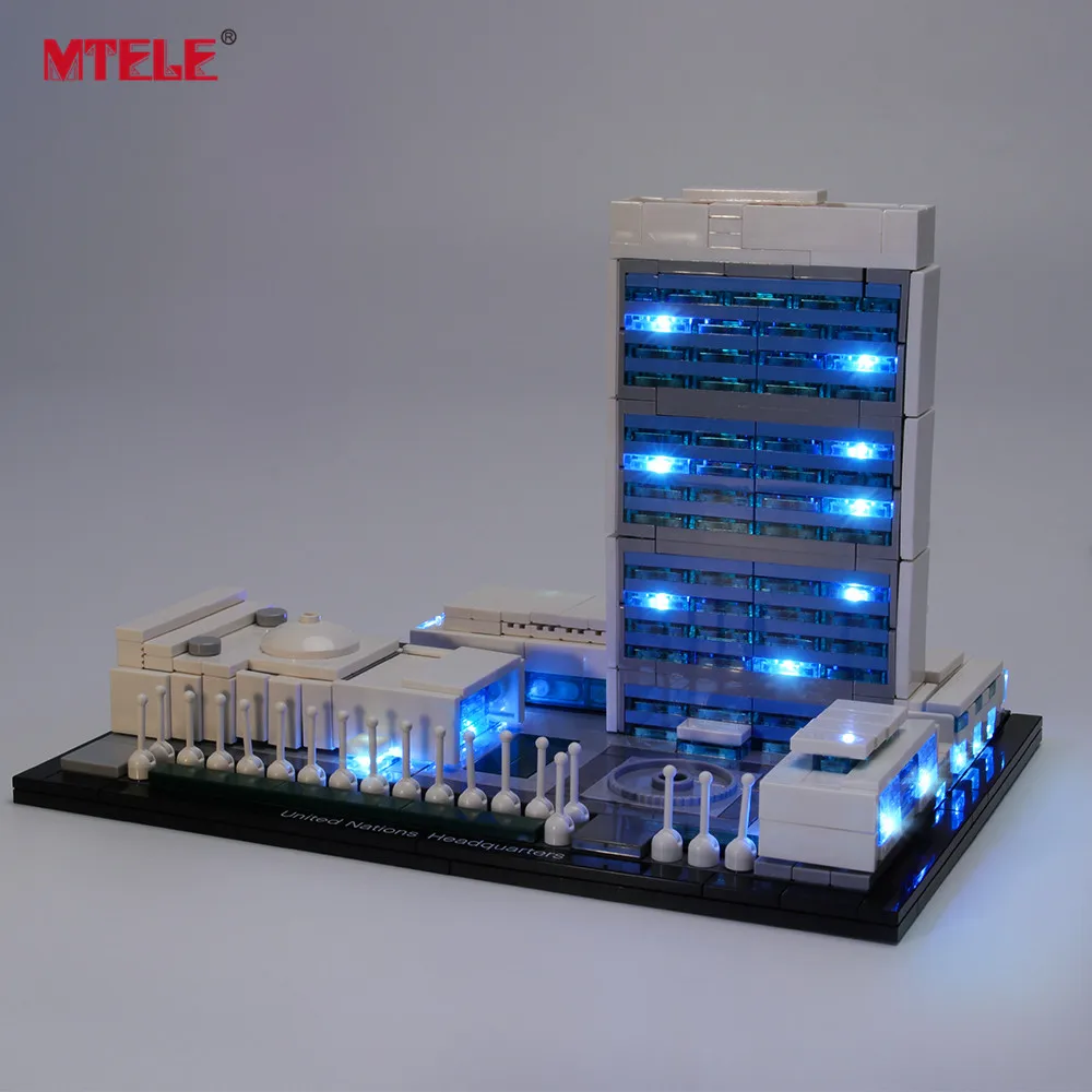 MTELE Prekės LED lemputės Komplektą Už 21018 Architektūros Jungtinių Tautų Būstinėje , (NE Apima Modelis)