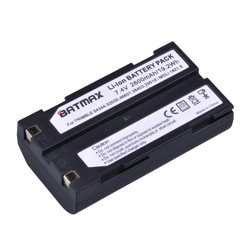 Batmax 4pcs 2600mAh Baterija Trimble 54344,29518,46607,52030,38403,R8,5700,5800, R6, R7, R8, R8 GNSS,MT1000 GPS Imtuvas