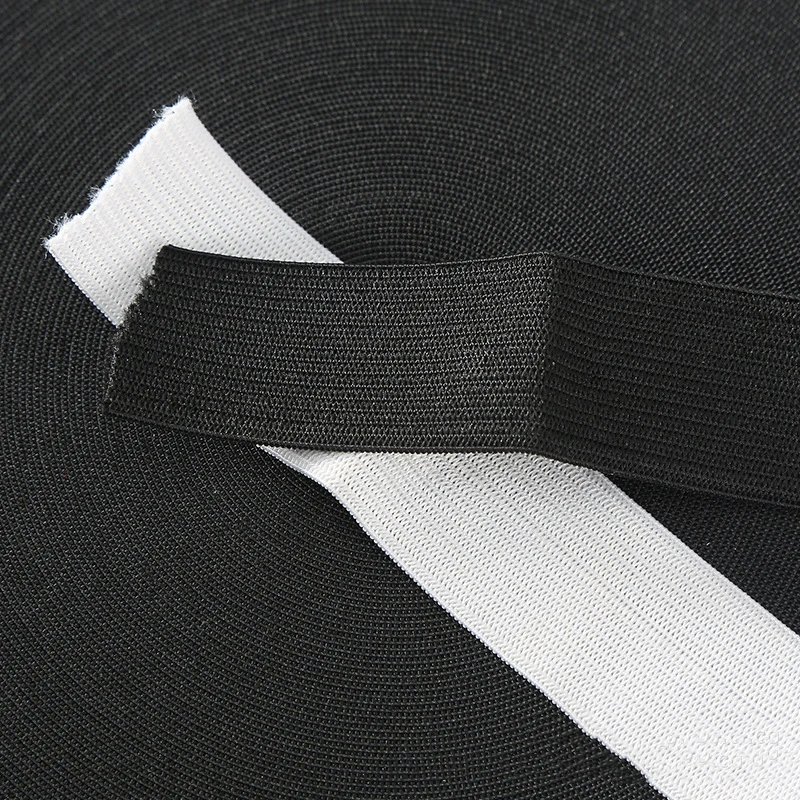 10yards/daug juodos/baltos spalvos elastinės juostos siuvimo reikmenys gumos juosta elastinės juostos siuvimo apatiniai drabužiai, papuošalai