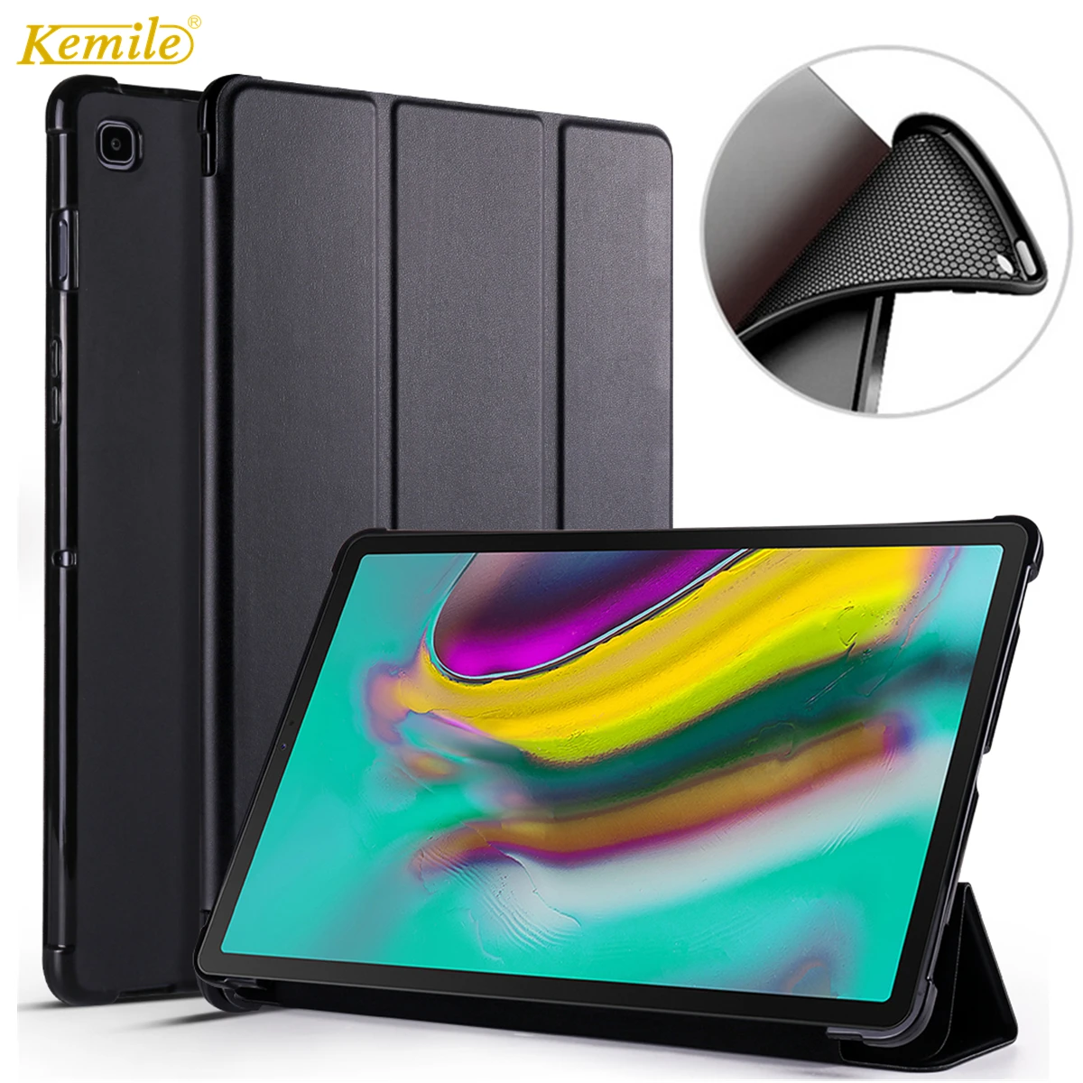 TPU soft Case for Samsung Galaxy Tab S5E 10.5 SM-T720 SM-T725 Atveju Ultra Plonas funda Stovo dangtelį Galaxy Tab S5e T720 tablet