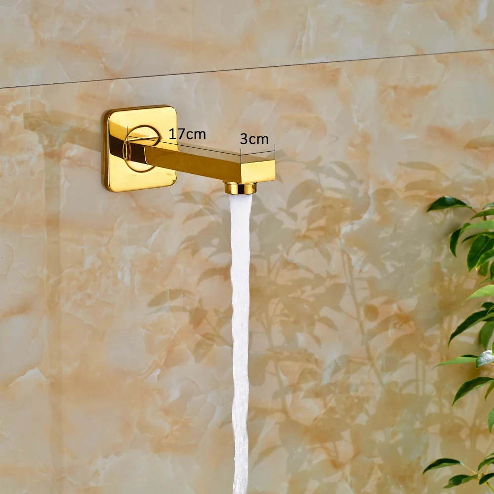 Quyanre Aukso Skaitmeninis Dušo Maišytuvai Nustatyti, LED Lietaus Dušo Galvutė Aukso 3-Way Skaitmeninis Temperatūros Ekranas Maišytuvas Bakstelėkite Vonia Postringauti Dušo