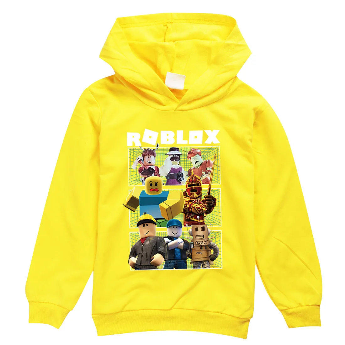 Vaikų Marškinėliai Medvilnės Rudenį Vaikai Merginų Topai 3-12Y 3D spausdinimo Karikatūros Robloxing hoodies Berniukų Marškinėliai ilgomis Rankovėmis