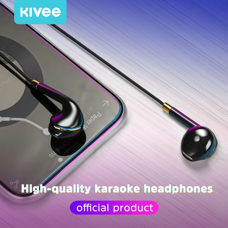 Kivee Original In-Ear Ausinės Su Mikrofonu Laidinio Giliai Turtingesnė Bass Ausinės Stereo Bass Ausinės 3,5 mm Sąsaja Xiaomi
