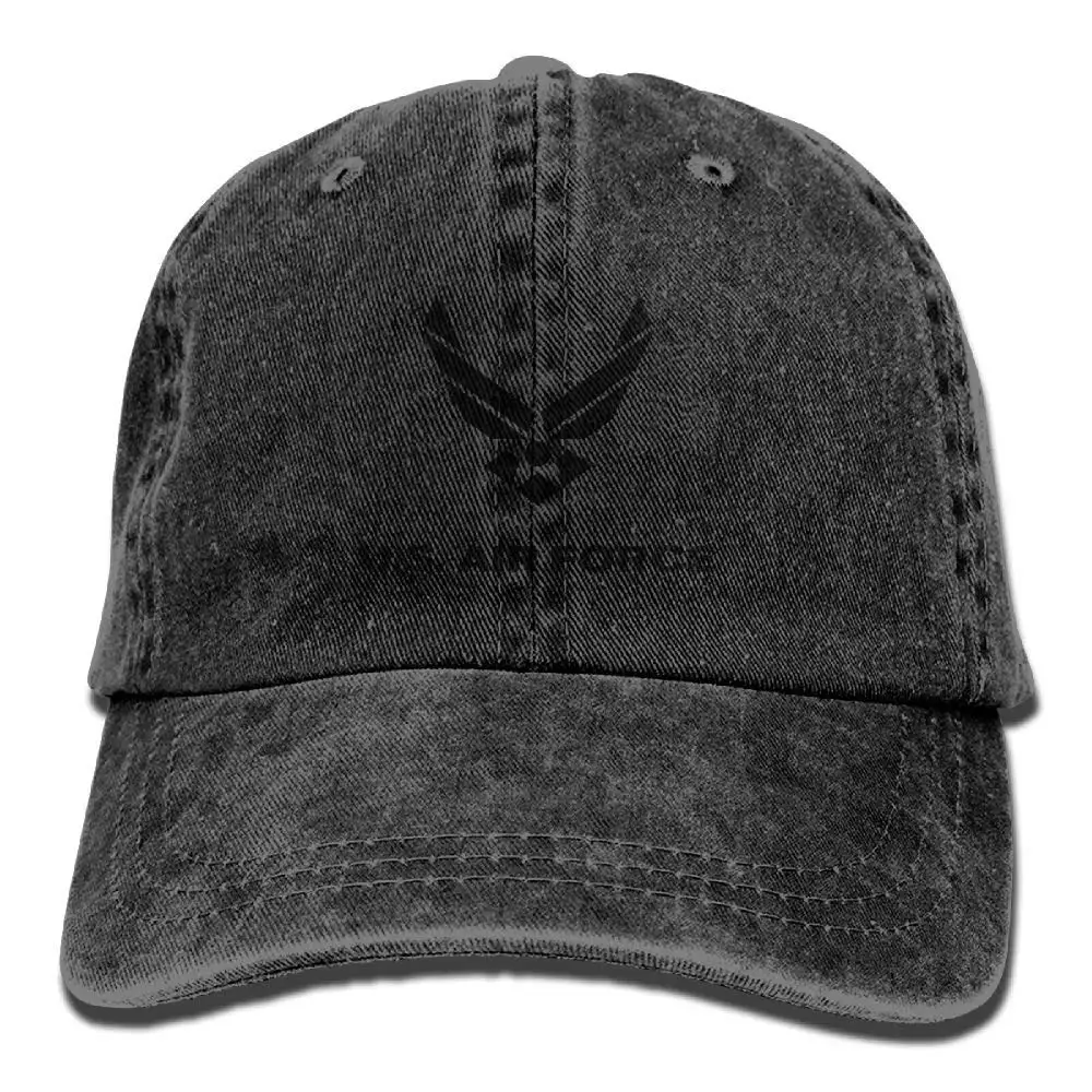 JAV karinių Oro Pajėgų oro pajėgų Žemo Profilio Paprasto Beisbolo kepuraitę Vintage Plauti Reguliuojamas Tėtis Skrybėlę Juokinga Kepurės