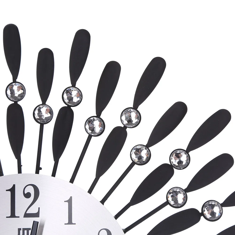3D Didelis Sieninis Laikrodis Kristalų Saulės Mados Modernaus Stiliaus Silent Laikrodžiai Paprasta Kambarį 