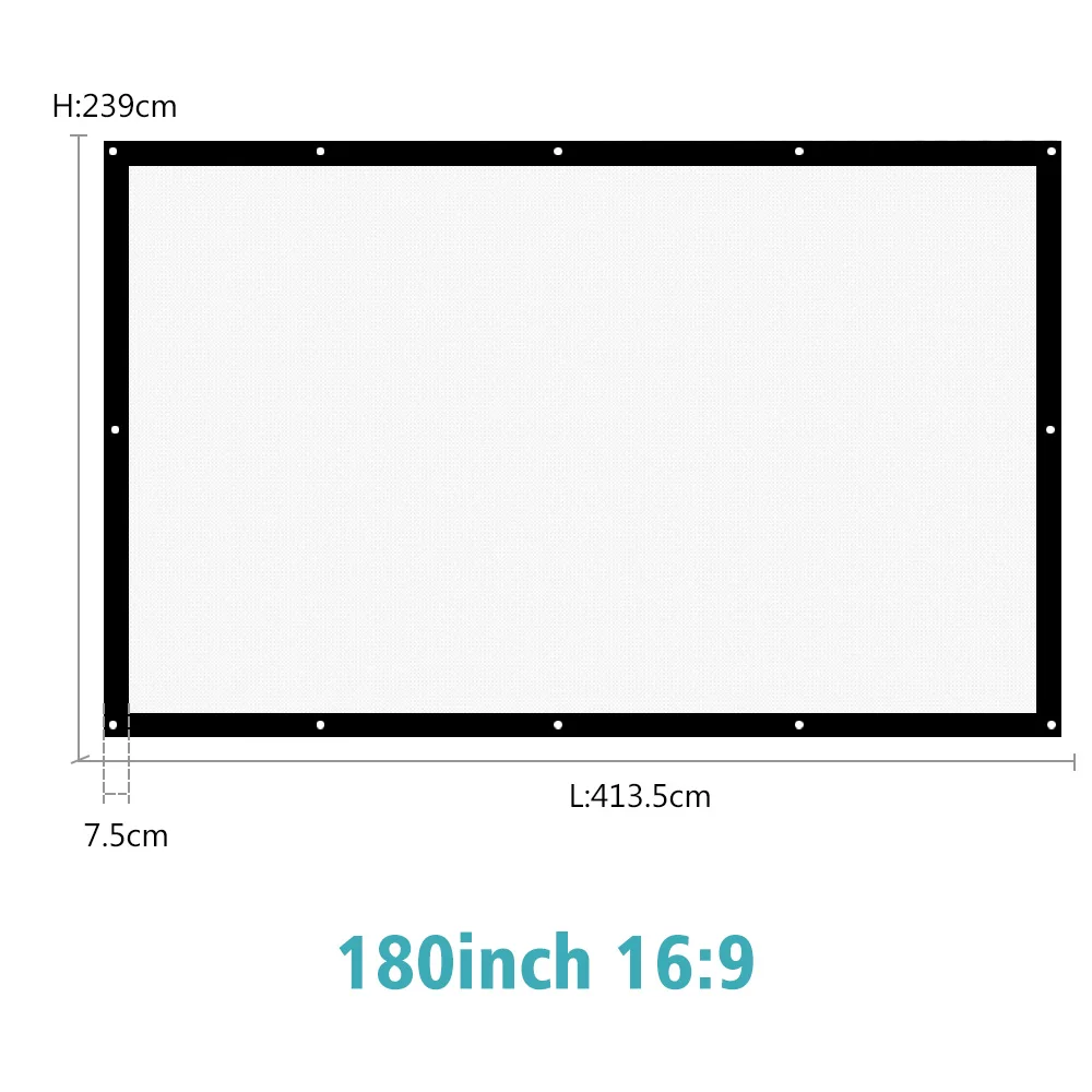 ProGaga projektoriaus Ekrane 180/200/250/300 colių Drobės, Didelis Ekranas, Sony XGIMI 
