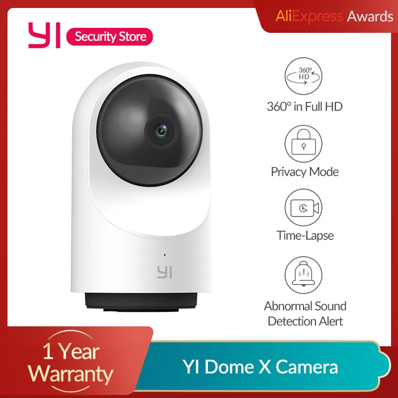 YI Dome Camera X 1080P Apsaugos, IP Cam FHD WIFI AI Pagrindu, 2-way Audio Žmogaus/Pet Aptikimo Naktinio Matymo SD Kortelės Lizdas/YI Debesis