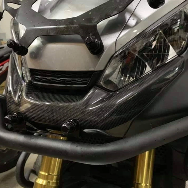 Honda XADV 750 Motociklo priekinio lauktuvės aerodinaminio sparno galo anglies pluošto plastiko padengti apsaugine danga 2017-2019