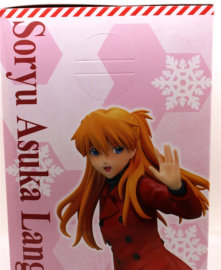 Originalus EVA 1/8 Modelis Žaislas Veiksmų Skaičius, Anime Asuka Langley Soryu Žiemos Drabužių Kolekcines, Statulėlės Statula 22cm Anime Duomenys