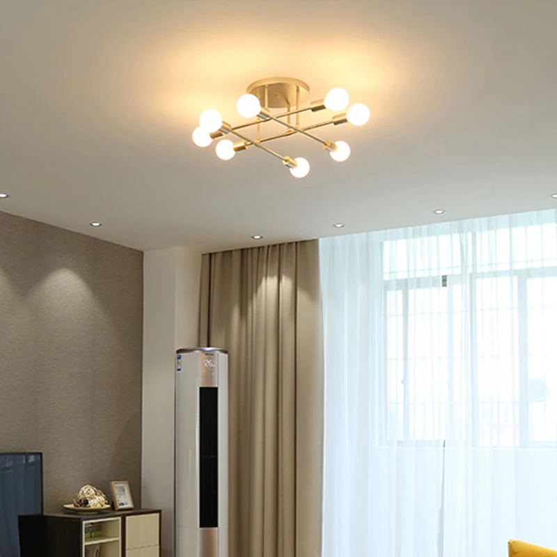 Šiaurės kambarį kaustytomis geležies namų modernus minimalistinio restoranas pramoninės vėjo lubų lempa miegamojo lempa