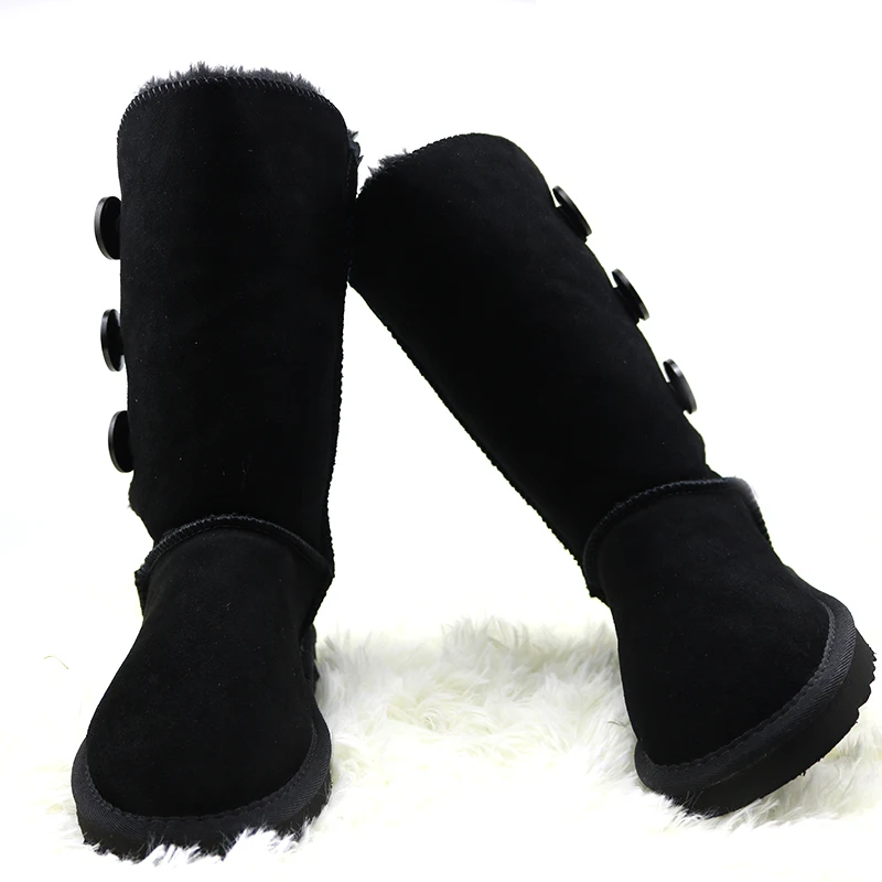 KARŠTO Pardavimo Moterų Žiemos Batų Mados natūralios odos Sniego Batai Moteris Šiltas knee-High Batai moterų avalynė