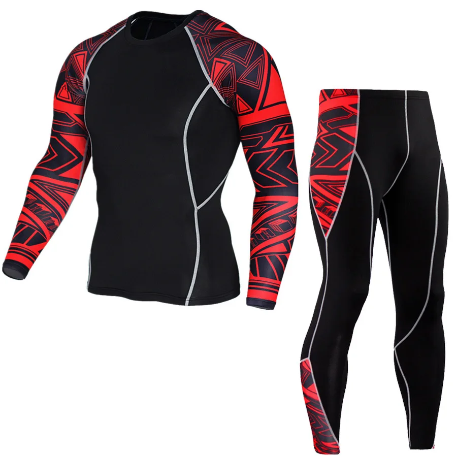 Sporto moteriški bėgimo kostiumas moteriška raudona long sleeve t shirt veikia pėdkelnės, Jogos mokymo veikia suspaudimo Treniruočių kostiumai rinkinys