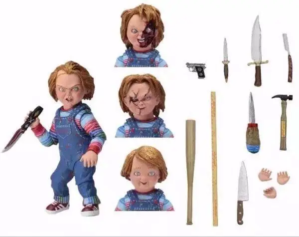 NAUJI karšto 16cm Vaiko Žaisti Childs Play Chucky Velniop & Brūkšnys veiksmų skaičius, žaislų kolekcininkų Kalėdų dovana lėlė su dėžute