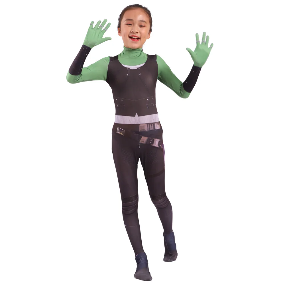 2020 Gamora Kostiumas Moterims, Superhero Halloween Kostiumai Globėjai Galaxy Šalies Cosplay Mergaičių Suaugusiųjų 3D Atspausdintas Jumpsuits